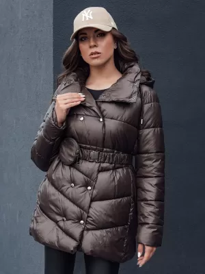 Dámsky kabát DSTREET BLOOM ty4517 KARAMEL