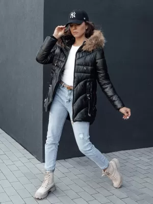 Dámska bunda DSTREET WINTERCHIC ČIERNA