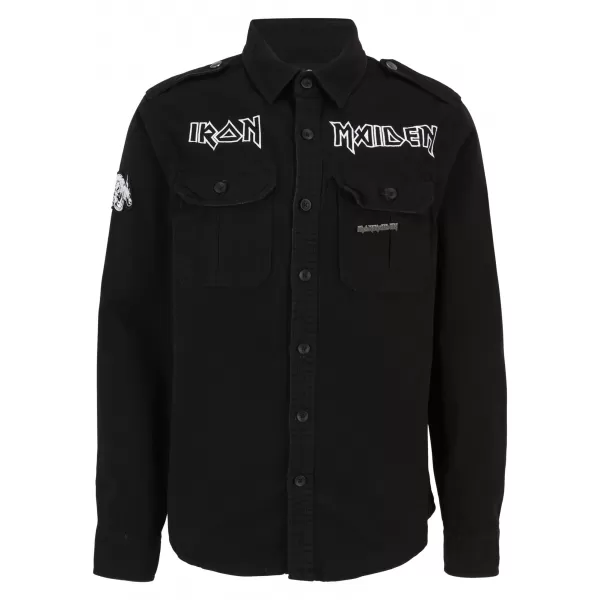  Pánska košeľa BRANDIT IRON MAIDEN BD61044 ČIERNA 