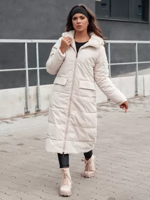Dámsky zimný kabát DSTREET GLAMPUFF BÉŽOVÁ