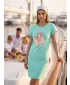 Dámske rozšírené T -shirt/šaty ALTISPORT alw187178 Mint