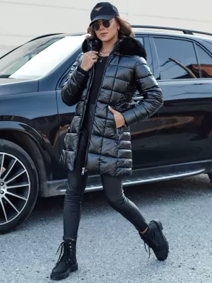 Dámsky kabát dstreet winterzip čierny