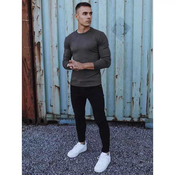  Pánsky sveter DSTREET wx2225 TMAVO ŠEDÁ 