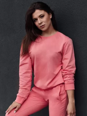 Dámska mikina DSTREET GLAMFLAIR BY1313 ČERVENÁ