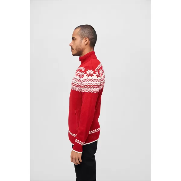  Pánska mikina Brandit Cardigan Norweger BD5030 červená 
