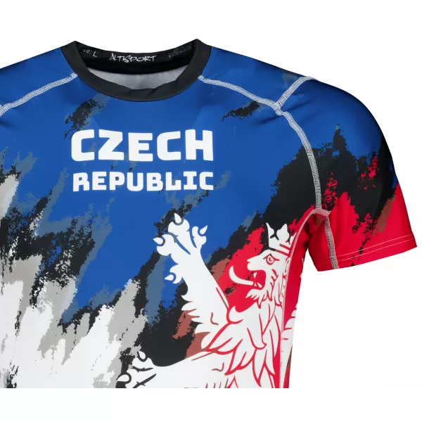  Pánske funkčné kompresné tričko s krátkym rukávom premium ALTISPORT VOJ/ALM036TR04 ŠMÚHY 