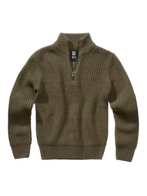 Detská mikina brazdit námorný bd6018 olivový oliv