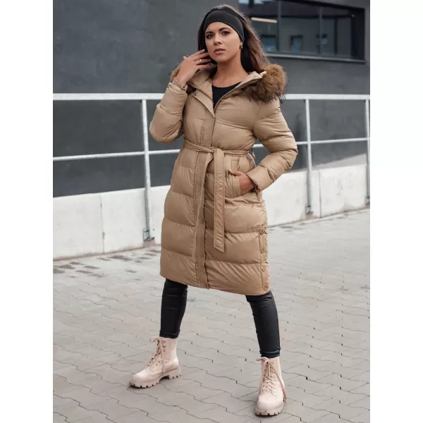  Dámsky zimný kabát DSTREET STYLEBELLA BÉŽOVÁ 
