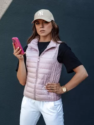 Dámska vesta DSTREET STYLISHZ TY4450 RUŽOVÁ
