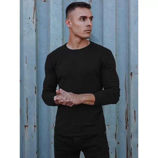  Pánsky sveter DSTREET wx2226 ČIERNA 