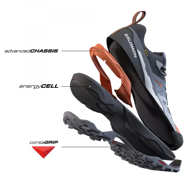 Pánske topánky SALOMON X ULTRA 360 GTX L47453200 ČIERNA/MAGNET/TICHÉ TIENIDLO 