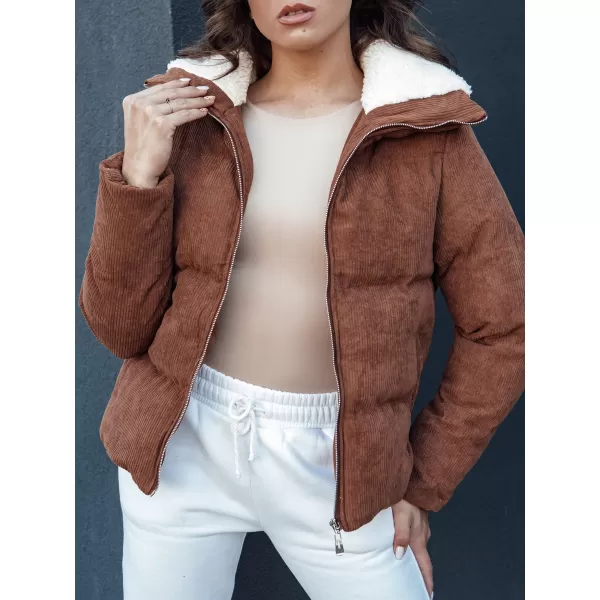 Dámska zimná bunda DSTREET TRENDYGLAM TY4360 KARAMEL 