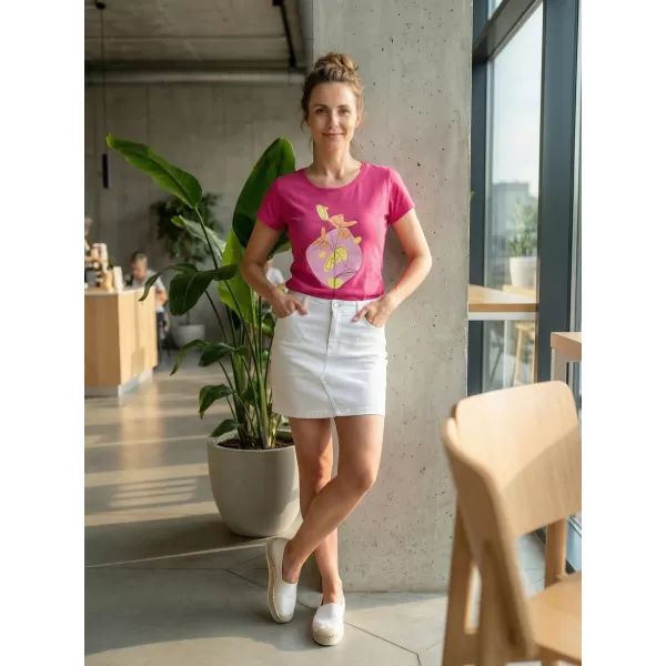  Dámske tričko ALTISPORT ALW187122 FUCHSIOVÁ ČERVENÁ 