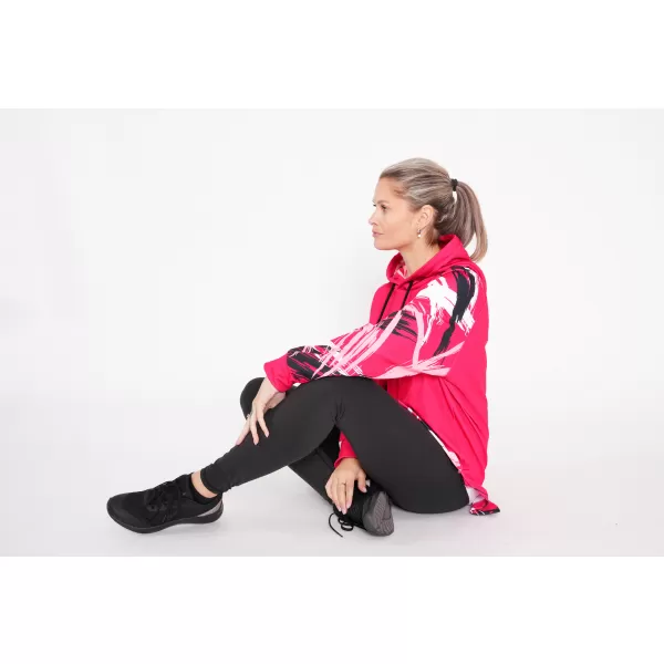  Dámska funkčná predĺžená mikina premium ALTISPORT VOJ/ALW039MI03 VIVA MAGENTA 