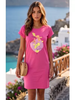 Dámske rozšírené T -shirt/šaty ALTISPORT alw187178 Purple