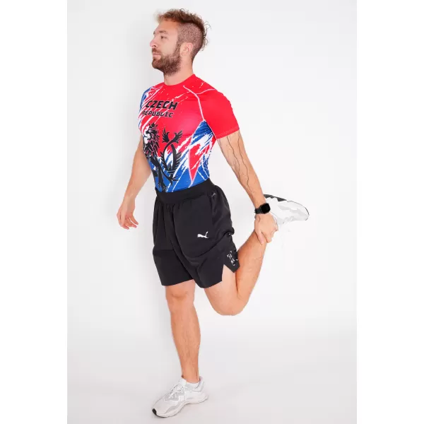  Pánske funkčné kompresné tričko s krátkym rukávom premium ALTISPORT VOJ/ALM036TR04 LEV 