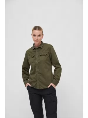 Dámska košeľa BRANDIT BD9618 OLIVE