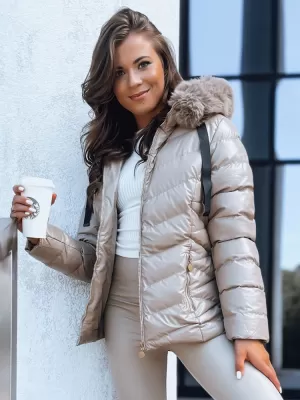 Dámska bunda dstreet mirial ty3770 béžová