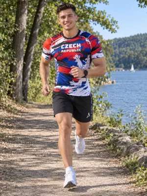 Pánske funkčné kompresné tričko s krátkym rukávom premium ALTISPORT VOJ/ALM036TR04 SLOVAK