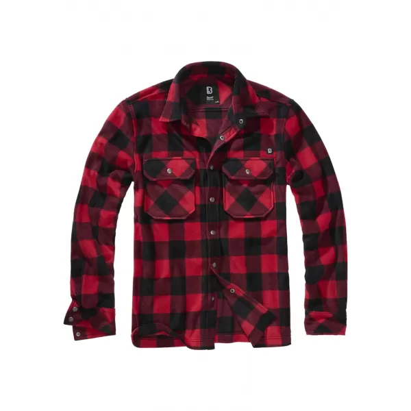  Pánska košeľa Brandit BD9720 Red/Black 
