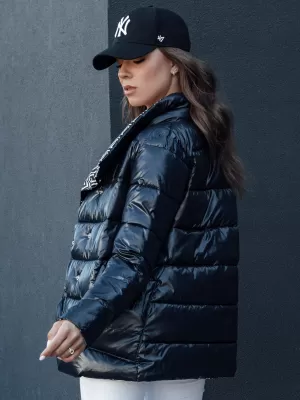 Dámska bunda DSTREET TMAVO MODRÁ