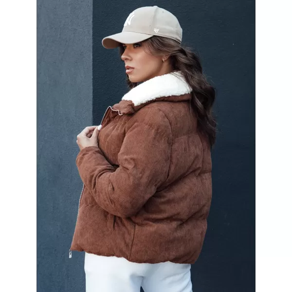  Dámska zimná bunda DSTREET TRENDYGLAM TY4360 KARAMEL 