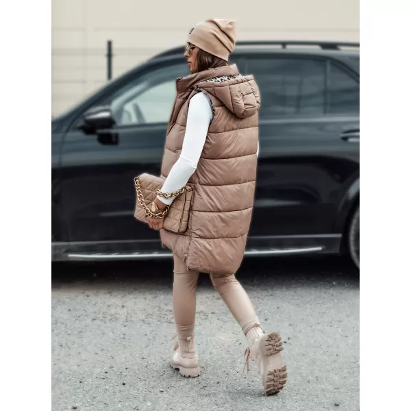  Dámska vesta DSTREET ELEGANCIO KARAMEL 