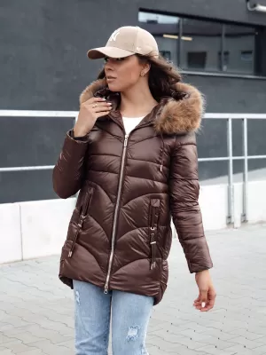 Dámska bunda DSTREET WINTERCHIC ty4458 KARAMEL