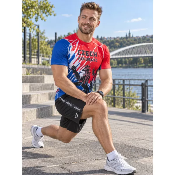  Pánske funkčné kompresné tričko s krátkym rukávom premium ALTISPORT VOJ/ALM036TR04 LEV 