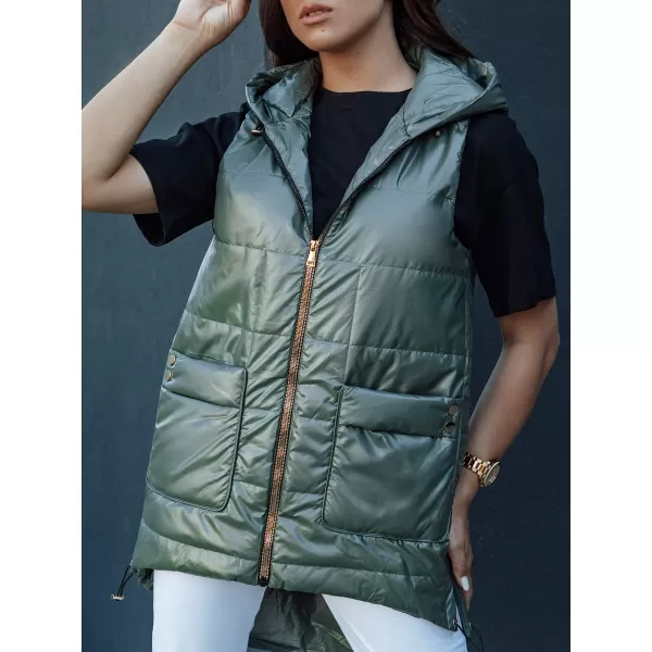  Dámska vesta DSTREET JESS TY4442 ZELENÁ 