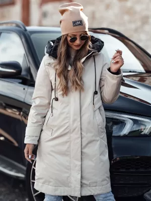 Dámsky kabát DSTREET ELEGANTI BIELA