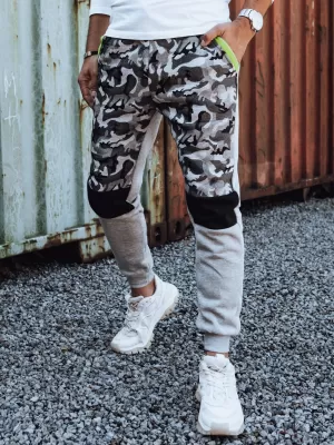 Pánske tepláky DSTREET SVETLO ŠEDÁ CAMO