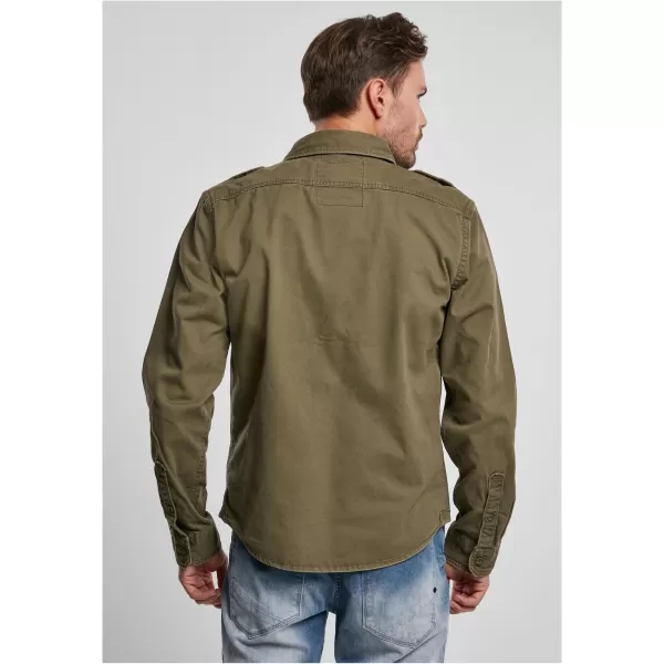  Pánska košeľa BRANDIT VINTAGE BD9373 OLIVE 