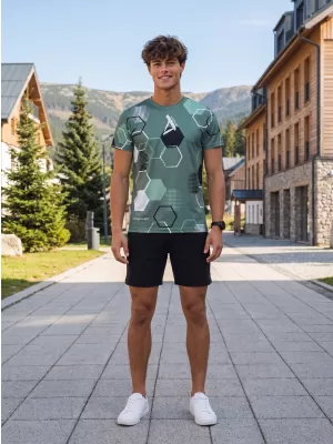 Pánske funkčné tričko premium ALTISPORT VOJ/ALM037TR01 KHAKI/MILITARY
