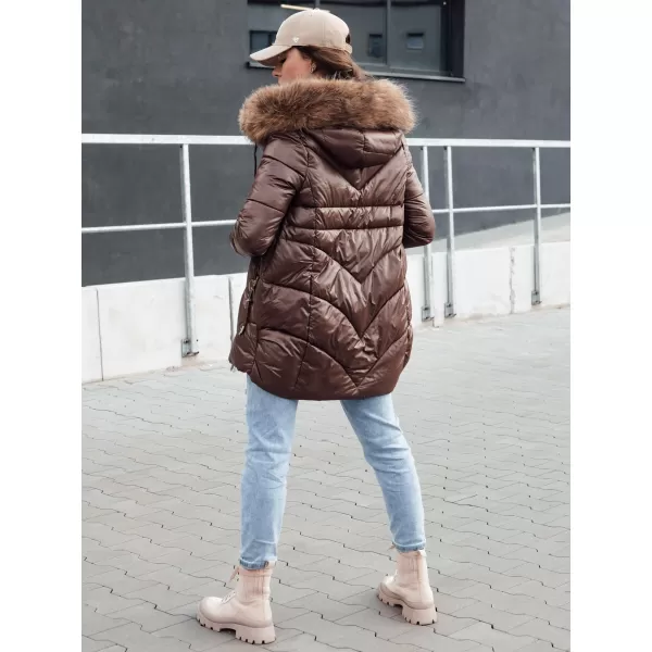  Dámska bunda DSTREET WINTERCHIC ty4458 KARAMEL 