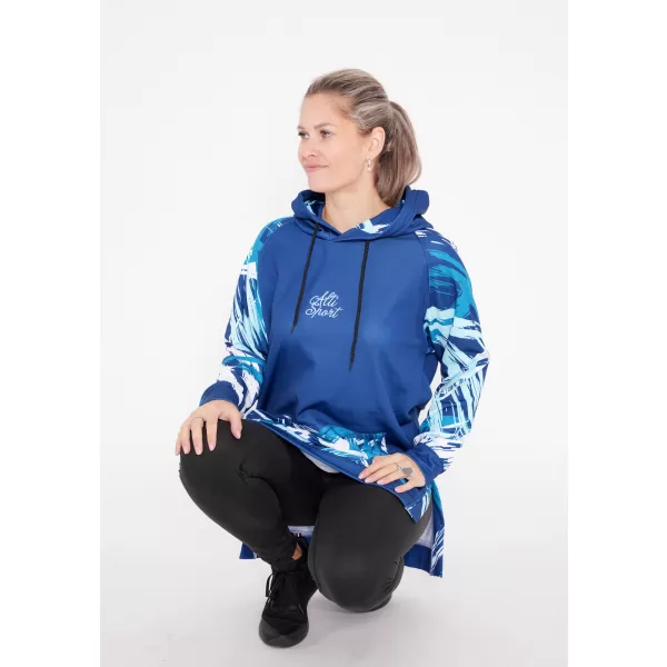  Dámska funkčná predĺžená mikina premium ALTISPORT VOJ/ALW039MI03 navy 