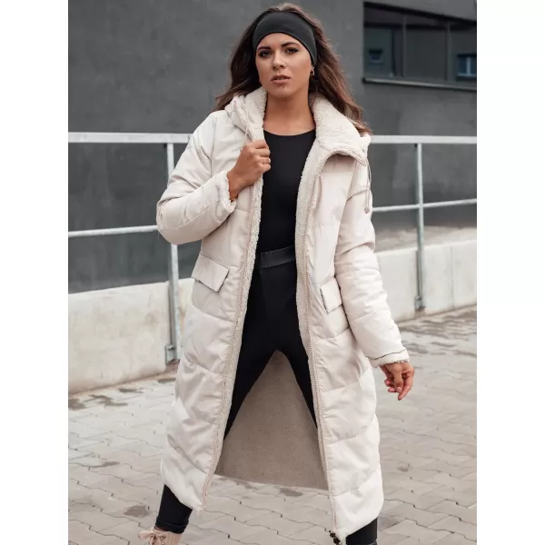  Dámsky zimný kabát DSTREET GLAMPUFF BÉŽOVÁ 