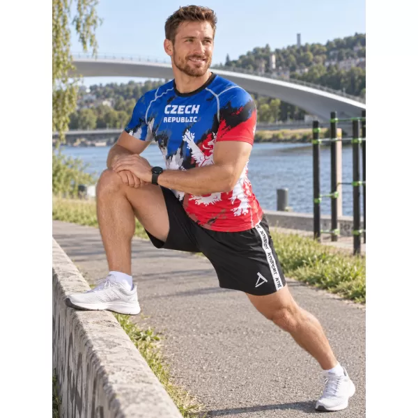  Pánske funkčné kompresné tričko s krátkym rukávom premium ALTISPORT VOJ/ALM036TR04 ŠMÚHY 