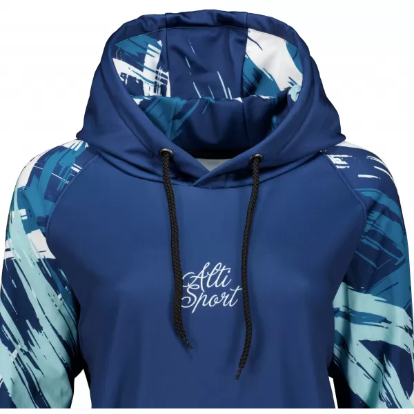  Dámska funkčná predĺžená mikina premium ALTISPORT VOJ/ALW039MI03 navy 