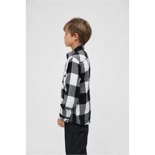  Detská košeľa BRANDIT BD6016 WHITE/BLACK 