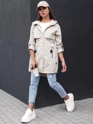 Dámska bunda DSTREET STYLE QUEEN TY4394 SVETLO ŠEDÁ