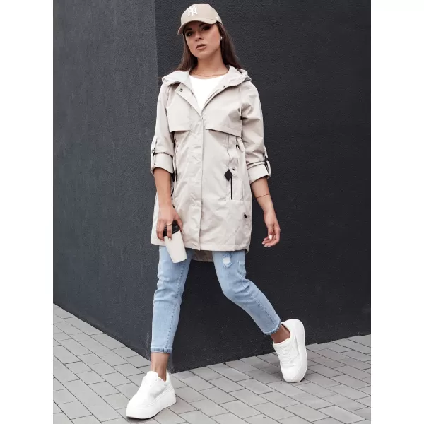  Dámska bunda DSTREET STYLE QUEEN TY4394 SVETLO ŠEDÁ 
