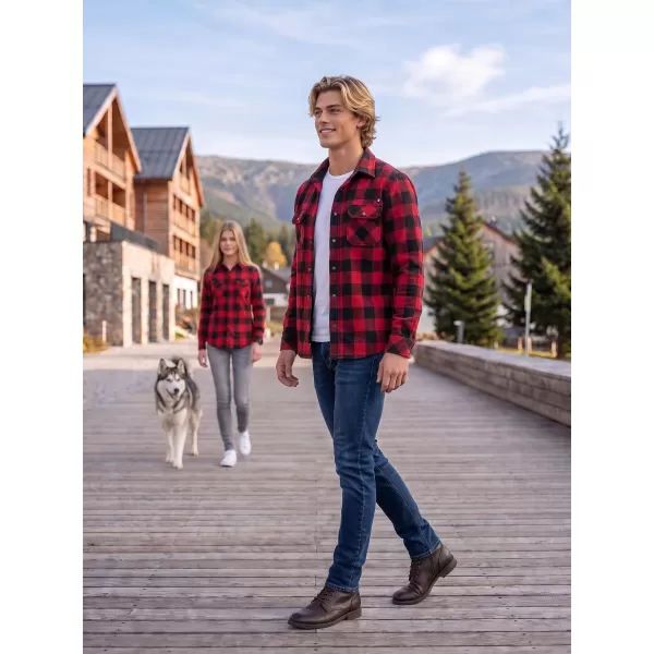  Pánska košeľa Brandit BD9720 Red/Black 