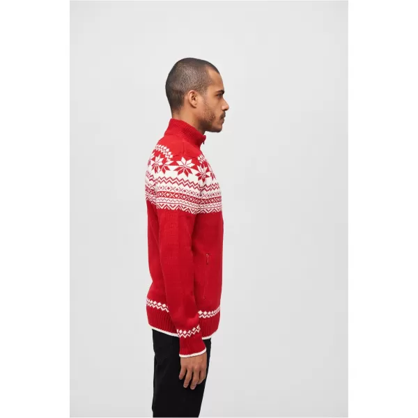  Pánska mikina Brandit Cardigan Norweger BD5030 červená 