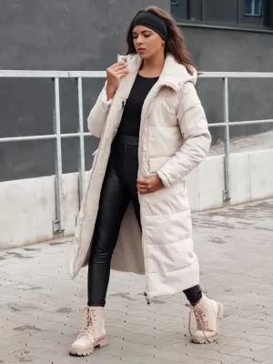 Dámsky zimný kabát DSTREET GLAMPUFF BÉŽOVÁ