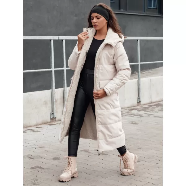  Dámsky zimný kabát DSTREET GLAMPUFF BÉŽOVÁ 