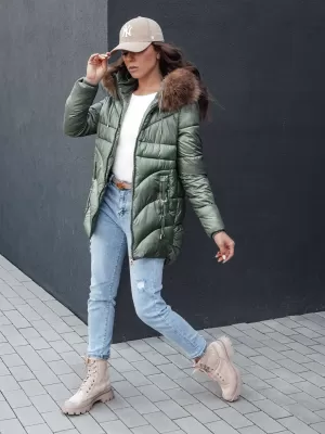 Dámska bunda DSTREET WINTERCHIC ZELENÁ