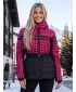 Dámska bunda ALTISPORT DEBORA ČIERNA/RUŽOVÁ