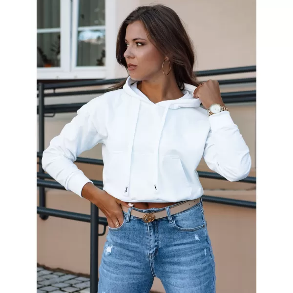  Dámska mikina DSSTREET Trendhood By1310 biela 