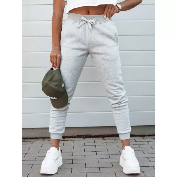  Dámske tepláky DSTREET FITS SVETLO ŠEDÁ 